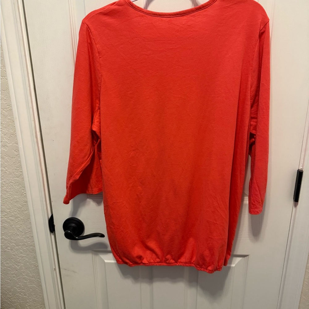 Sonoma Vibrant Coral Blouse - Picture 2 of 5